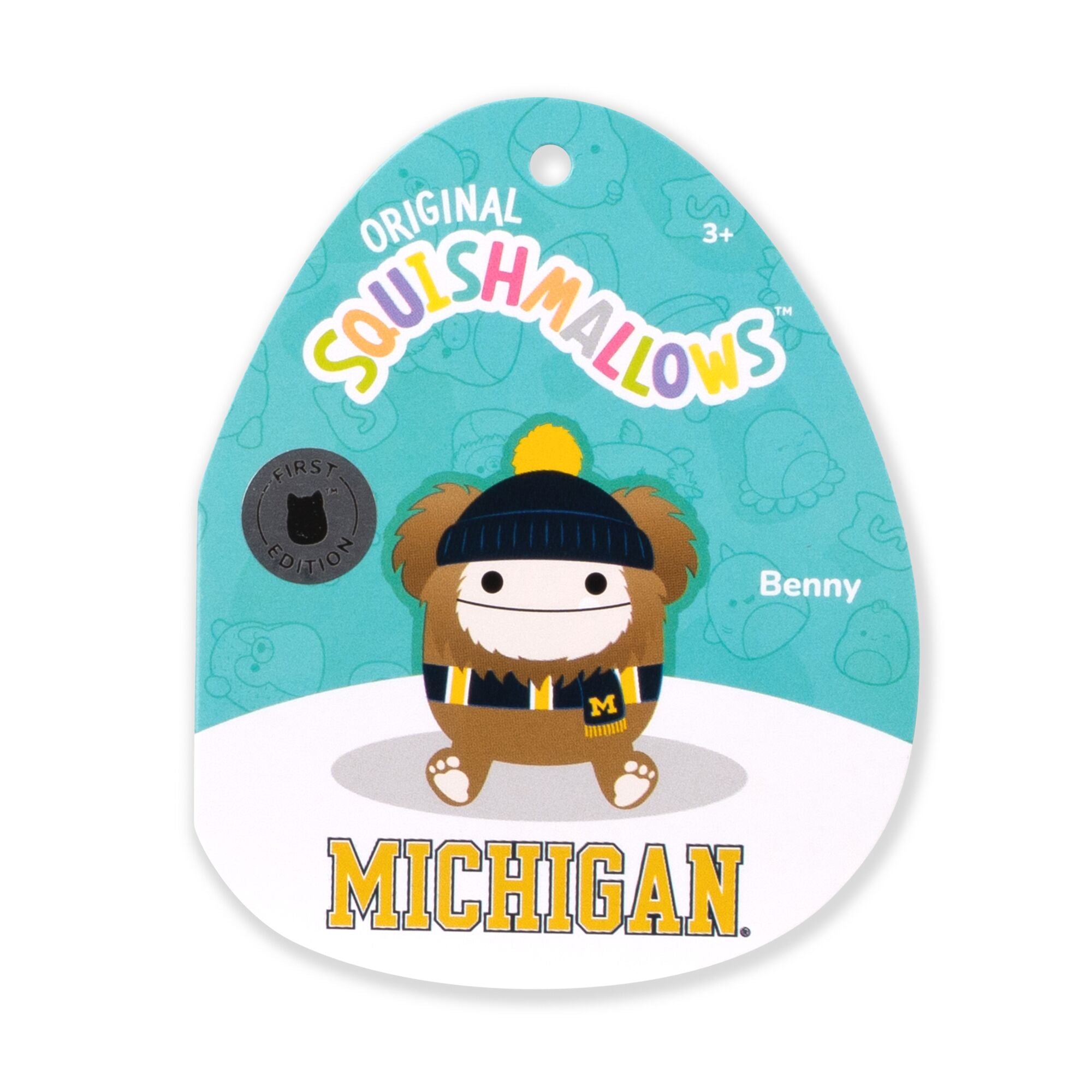 University of Michigan 3.5-Inch Benny the Bigfoot Plush Clip - Image 6