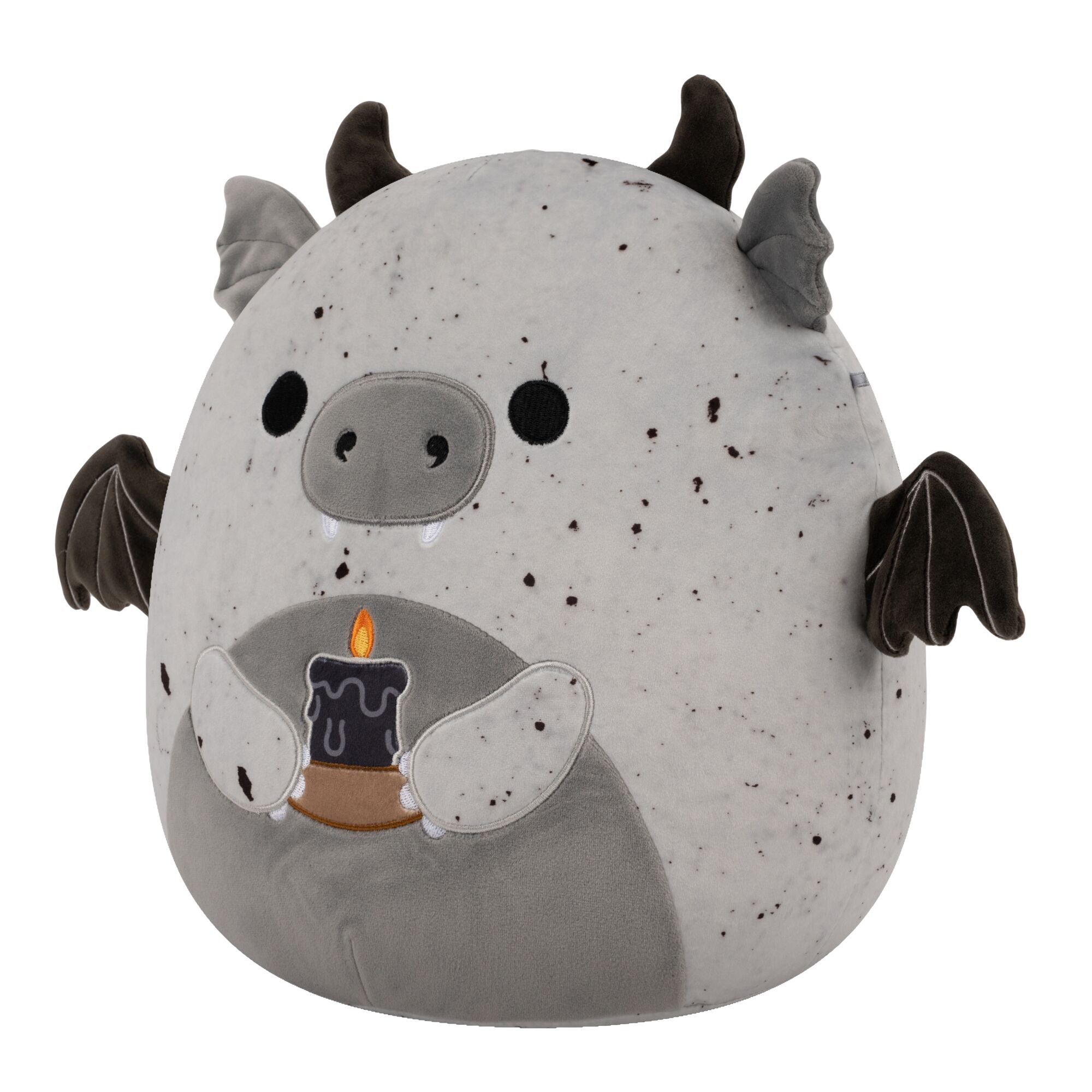 12-Inch Gio the Grey Speckled Gargoyle Holding Black Candle - Image 2
