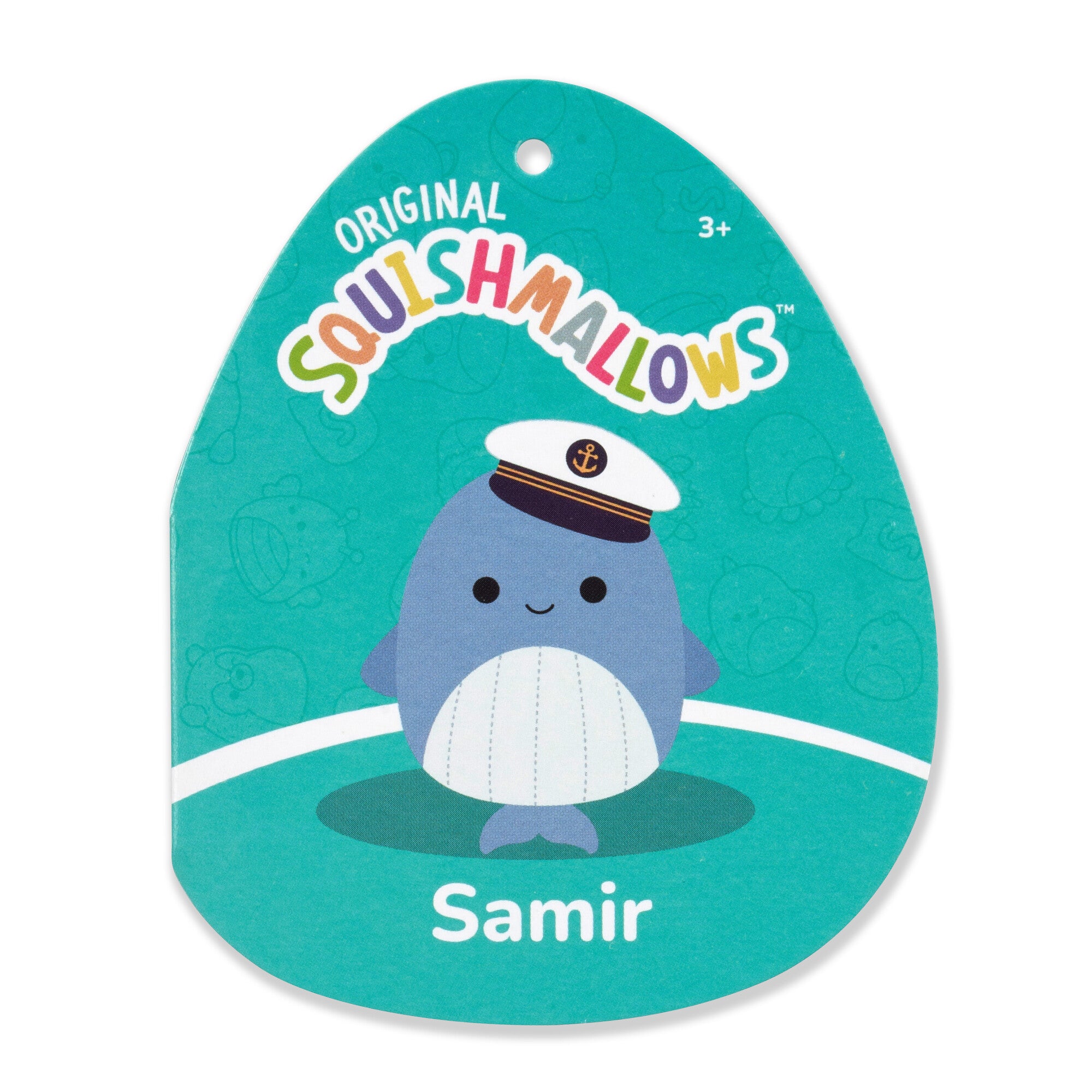 8-Inch Samir Blue Whale with Sailor Hat - Image 5