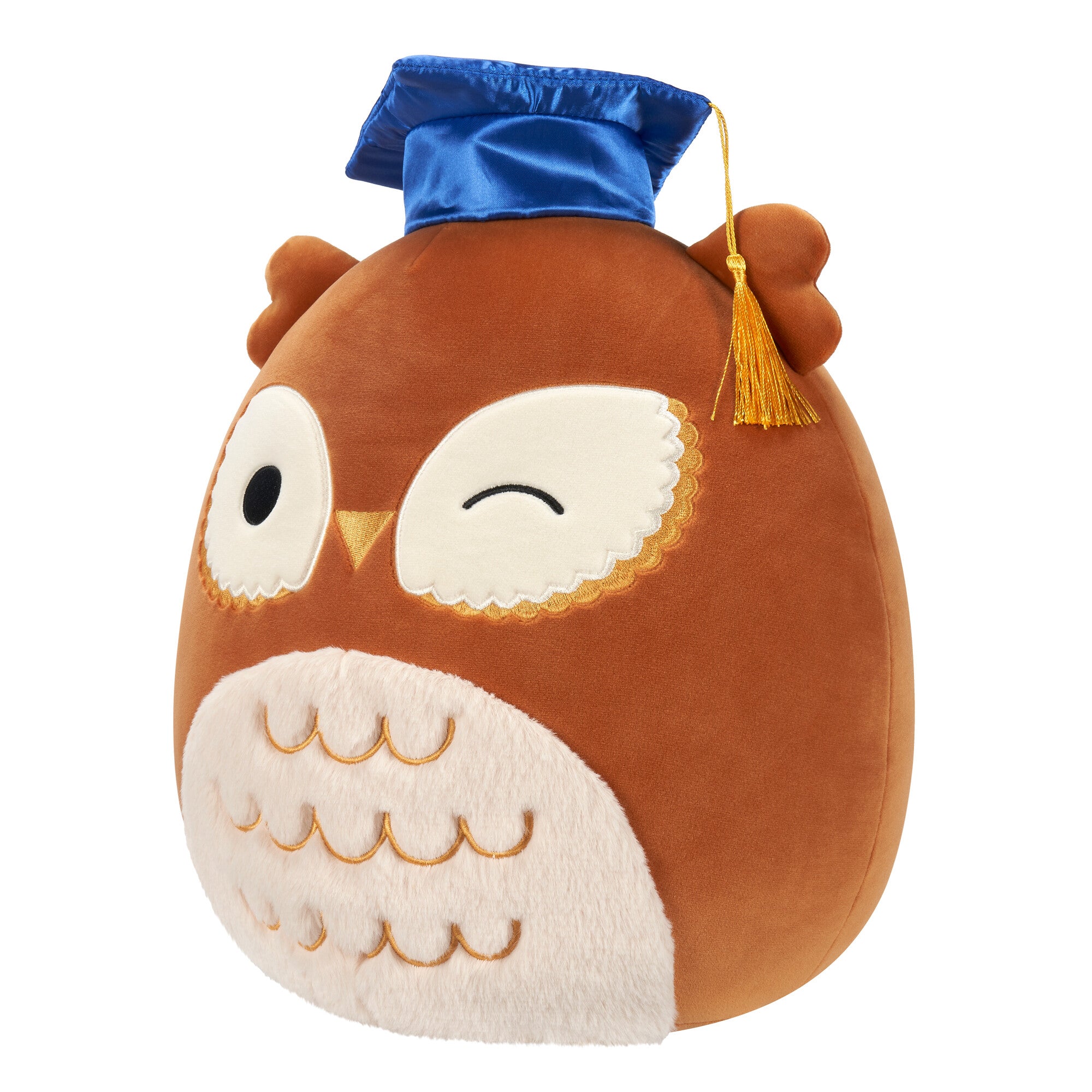 12-Inch Arella the Brown Owl in Graduation Cap - Image 2