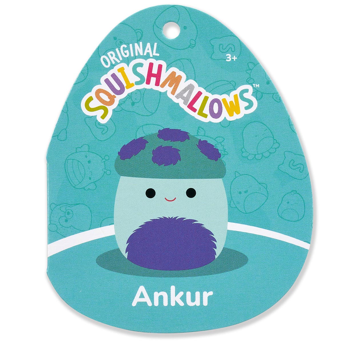 5-Inch Ankur the Teal Mushroom with Fuzzy Belly - Image 5