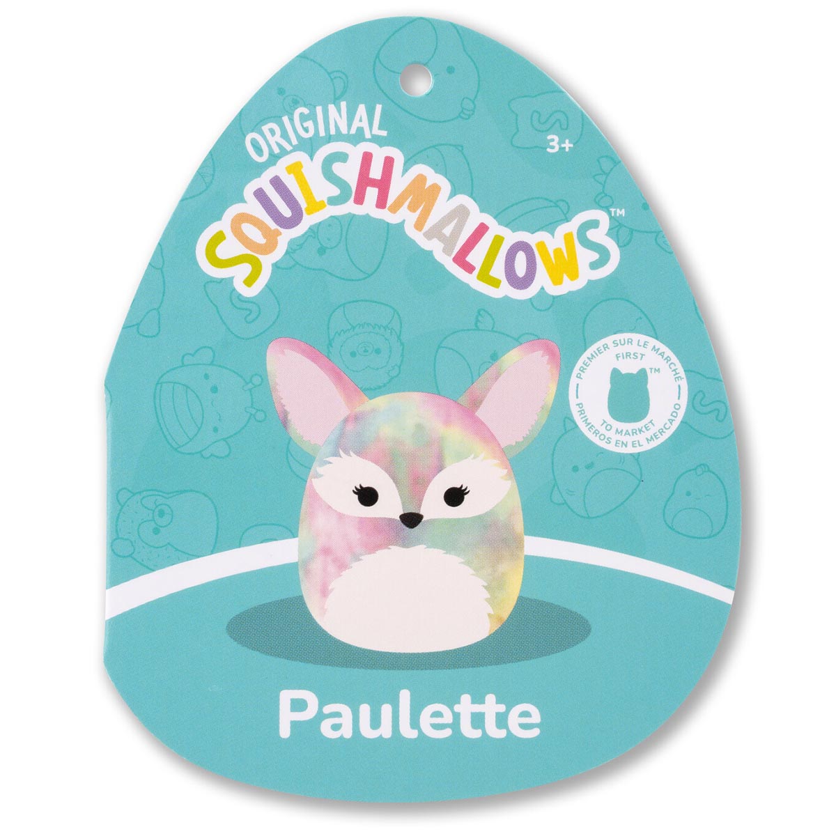 8-Inch Paulette the Rainbow Tie-Dye Fennec Fox - Image 5