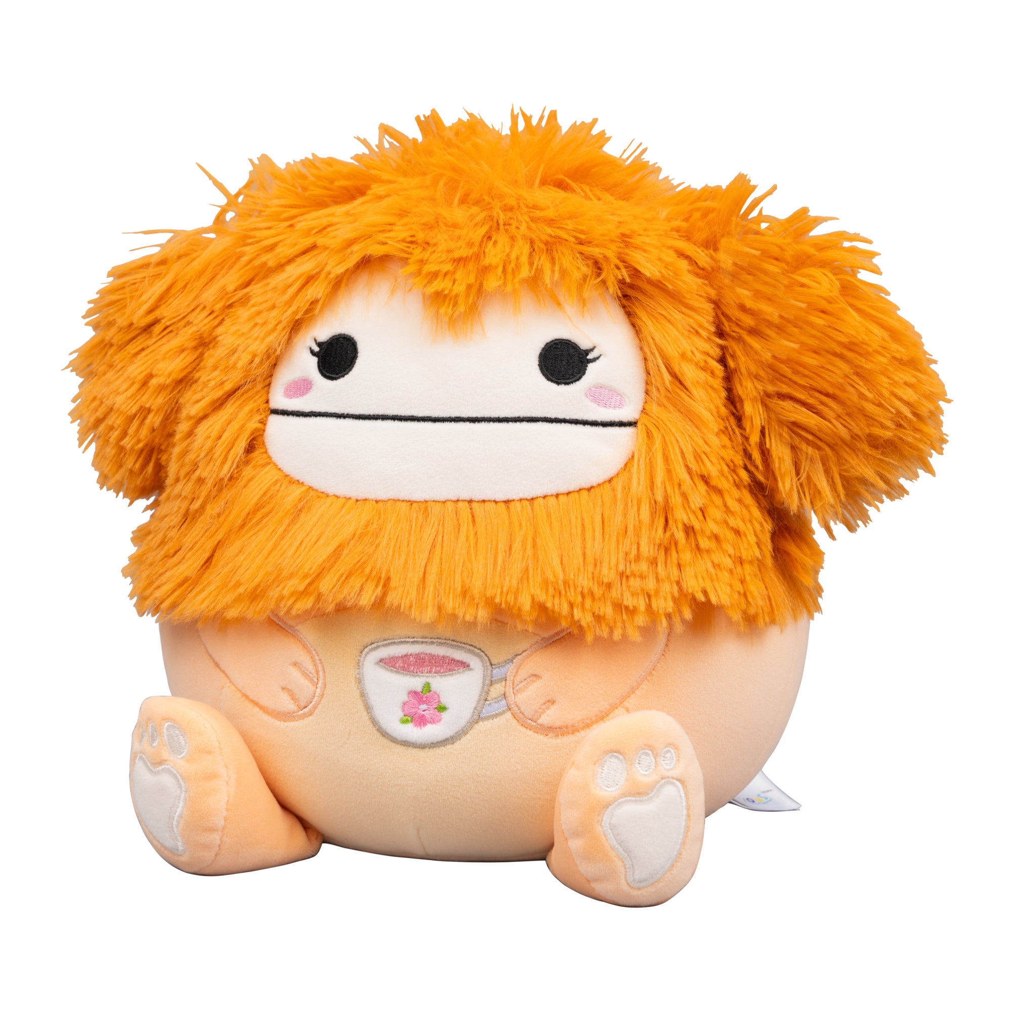 8-Inch Shasta the Peach Bigfoot Holding Teacup - Image 2