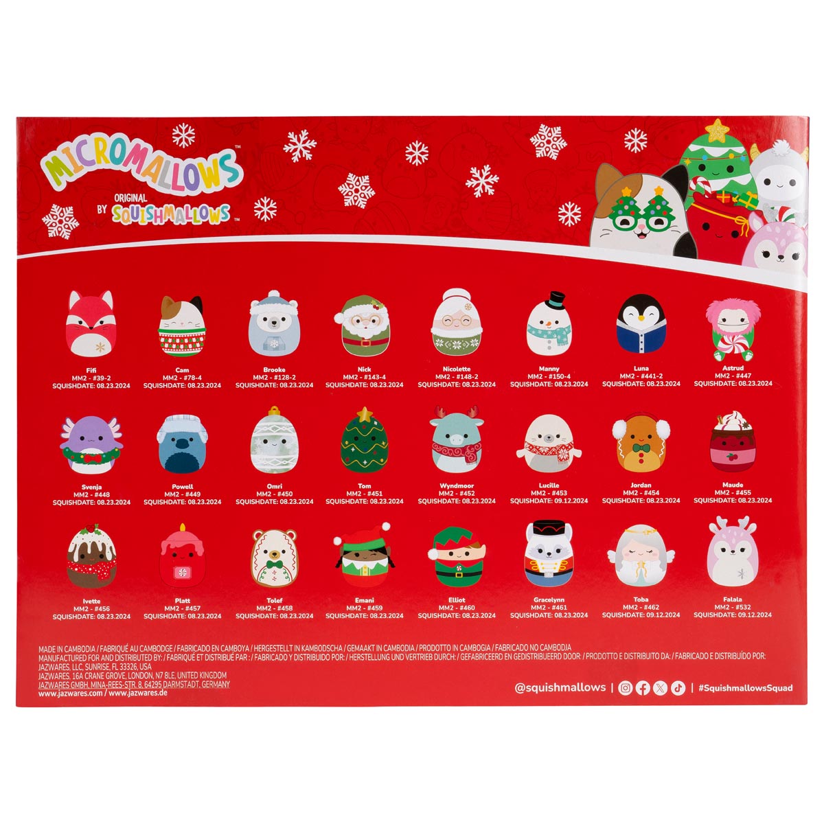 Micromallows 24-Day Holiday Plush Advent Calendar - Image 6