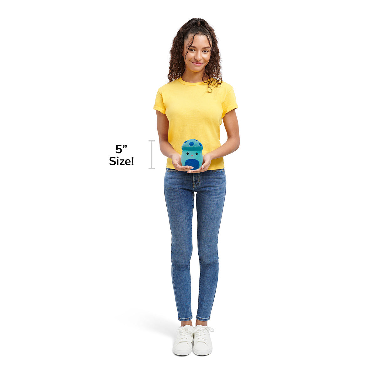 5-Inch Ankur the Teal Mushroom with Fuzzy Belly - Image 7